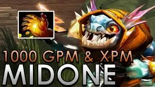 Midone's Slark with 1000 GPM & XPM | Dota 2 Full Game 7.14
