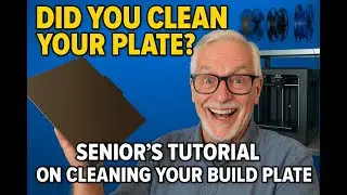 Didn't Your Mother Teach You To Clean Your Plate? Senior citizens shares how to clean a build plate.