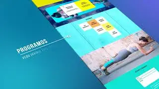 Fitneso treniruočių svetainės animacija I Easyfitness website animation