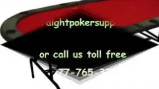 10 Player folding poker table from Straight Poker Supplies