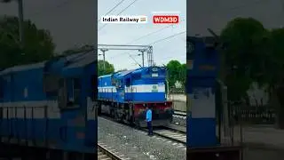 Indian Railway WDM3D Diesel Train Engine #train #shorts #ytshorts