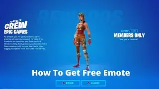 HOW TO GET FREE CREW PASS (MEMBERS ONLY) EMOTE IN FORTNITE!