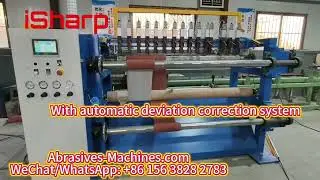 iSharp Abrasive Jumbo Roll Slittering Machine for narrow sanding roll