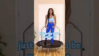 ✨No treadmill? No problem! Walk in place on the floor or rebounder!✨#walkingworkout #dailywalk