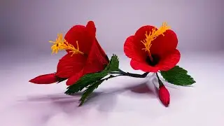 How to make beautiful flower from paper very easy | DIY Crepe Flowers