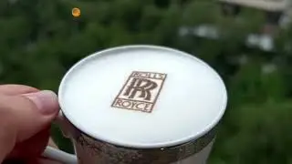 Printing on coffee ! Кофе принтер Evebot в Казахстане! #CoffeePrinter #rollsroyce