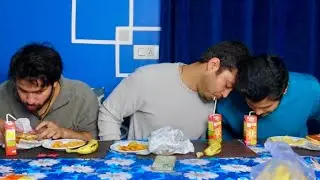 Pange ho gye😨 No hand Eating Challenge || THEBAMOLAS
