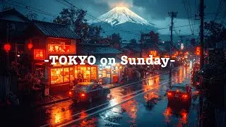 Sakura Rain in 80s Tokyo &ndash; Nostalgic Lofi Mix | Peaceful Japanese Town