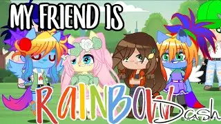 My friend is Rainbowdash meme | (my brother is deku meme but different)