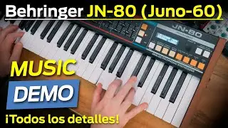 &iexcl;NUEVO! BEHRINGER JN-80 por 569$ (versi&oacute;n Roland JUNO-60, sinte anal&oacute;gico) 🎹🔥