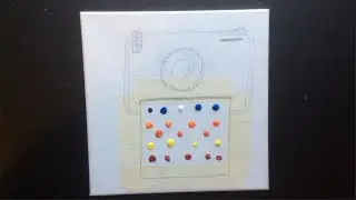 Polaroid Camera With Photo | Acrylic Painting On Canvas | Tutorial #56