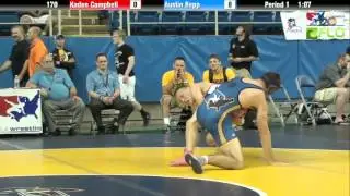 Junior 170 - Kaden Campbell (Utah) vs. Austin Repp (Missouri)