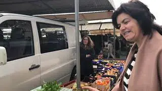 EUROPEAN FARMERS MARKET! Exploring Mercado Santana in Portugal and eating ROCK SOUP