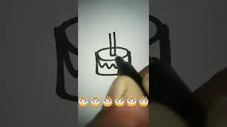 How to draw very easy simple cake drawing 🎂🎂😋#simple #cake #veryeasy #youtubeshorts #shorts #100k