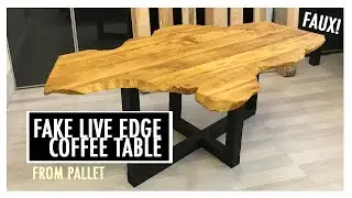 Fake Live Edge Coffee Table (Made From Pallet) | Get The Live Edge Looks