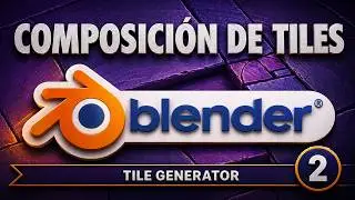 Composición de Tiles en Blender:  Geometry Nodes ejemplo práctico