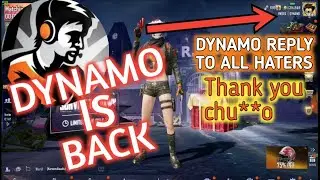DYNAMO ACCOUNT BANNED?? DYANMO IS BACK AND REPLY TO THE HATERS | VIPER GAMING