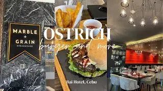 Cebu Restaurants | Marble+Grain | Ostrich Burger