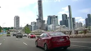 Wooloowin To Brisbane City 🚗 4K UHD Real Time
