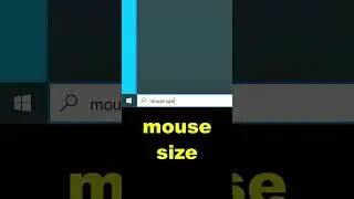 Изменить размер указателя мыши в Windows