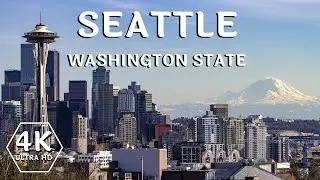 Seattle City in Washington State | Seattle Drone Footage | 4K UHD
