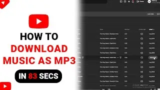 How to Download Music From Youtube As Mp3 [NEW]