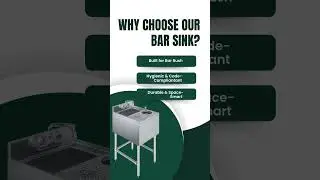 Bar Sink That Solves Rush Hour Problems | Commercial Bar Sink Setup