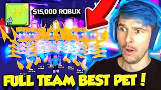 SPENDING $15,000 ROBUX TO GET A FULL TEAM OF THE BEST PETS IN PET SWARM SIMULATOR!! (Roblox)