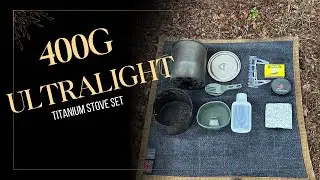 Titanium cook set only 400grams | ultralight cooking | backpacking cook set.