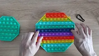 Jumbo Pop It Review 2021 - Big Rainbow Pop It Fidget Toy