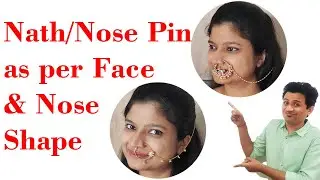 Bridal Nath, Nose Pin, Nose Ring, Nathiya according to Face Shape & Nose Shape