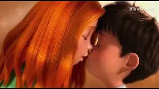 Audrey and Ted Kiss