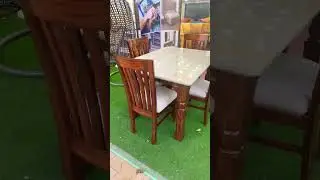 Dining Table set marvel Top 4 seater solid wood