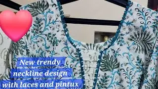 Trendy patch V-neckline design with pintux 💫👍#viral videos #ussewtips #versatilesewin #diynstitch😇✨️