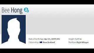 Bee Hong - Forward 2004 - Cambodian/New Zealand