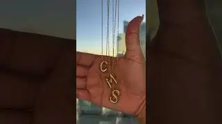 Elegant 18k Bubble Initial Necklace #goldnecklace #goldjewelry