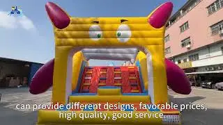 🏁 Giant Rainbow Inflatable Obstacle Race Track for Speed, Team Fun & Challenge | Lilytoys 🌈🔥