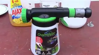 Chameleon Hose End Sprayer, Open Box and In Use