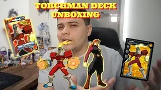 Распаковка коллекционной карточной игры Megaman Torchman.