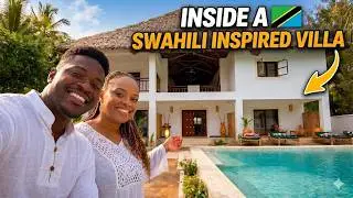 Inside a 6 - BEDROOM SWAHILI INSPIRED VACATION VILLA  in ZANZIBAR !
