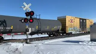 CP 8612 leads a mixed freight