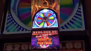 FROM POOR TO RICH IN 15 SECONDS! Wheel Of Fortune Slot Machine $100 pull spin!  HUGE Handpay Jackpot