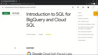 Introduction to SQL for BigQuery and Cloud SQL | GSP281 | Solution