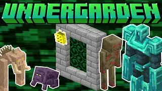 Exploring a New Dimension in Modded Minecraft (Under Garden mod)