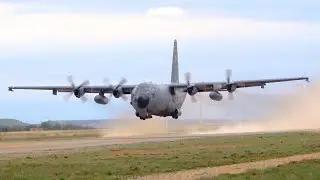 Portugal Air Force C-130H incredible maneovering Ablitas Air Base
