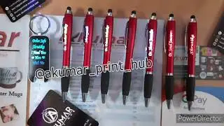 Customized Multicolour Led Pens With Name/Logo/Msg