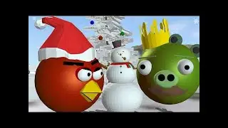 ANGRY BIRDS SEASONS ♫ CHRISTMAS EDITION CINEMATIC TRAILER ☺ XMAS 3D ANIMATION