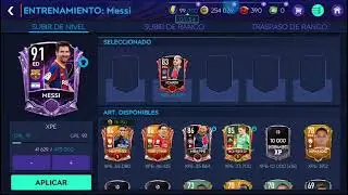 consegui a messi y lo subi de rango (fifa mobile)