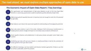 Q&A Opportunities for Value Creation in Europe: The Economic Impact of Open Data