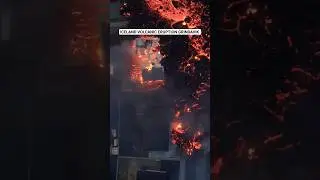 LIVE Lava over entire houses in Grindavik, Iceland, after the recent volcanic eruption - Jan 14